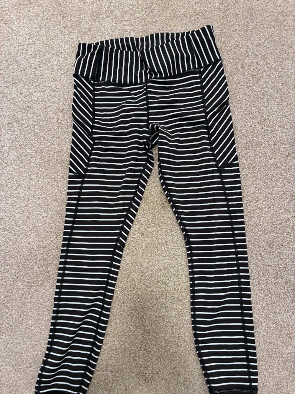 Athleta Black and White Leggings